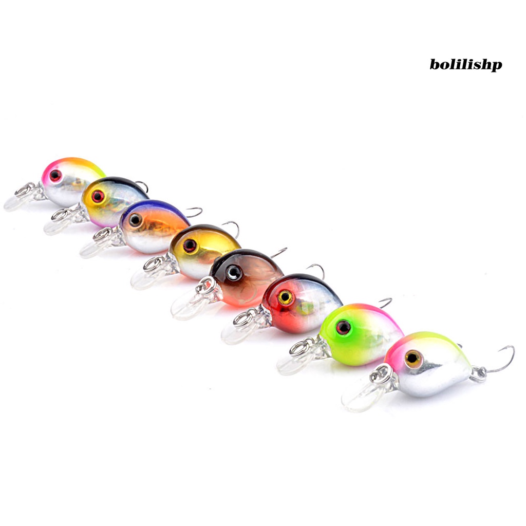 Bo-3.2cm/1.5g Umpan Bionik 3D Simulasi Fisheye Tajam Kait Realistis Angling Mengambang Air Kait Tunggal Umpan Umpan Memancing Luar Ruangan