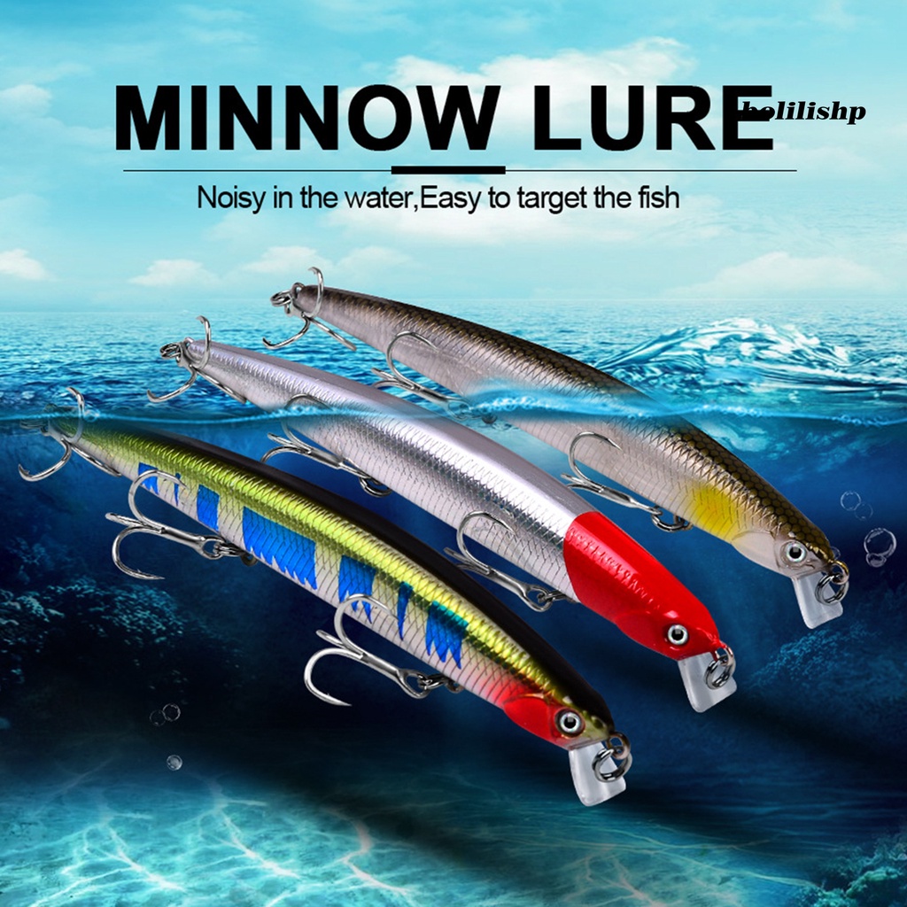 Bo-14.5g/13cm Umpan Pancing 3D Simulasi Fisheye Tajam Kait Anti-Retak Memancing Treble Hooks Postur Renang Umpan Pancing Keras Untuk Pecinta Memancing