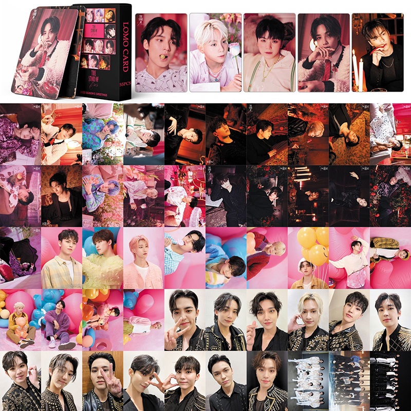 55pcs SEVENTEEN Photocards Sektor 17face THE SUN Darling POWER OF LOVE Attacca Pilihanmu Album Titik Koma LOMO card Kpop Postcard photo card