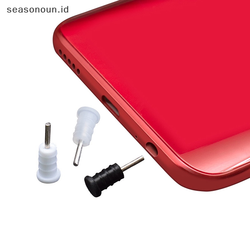 Seasonoun 10Pcs 3.5mm Earphone Debu Plug Mini Universal Silikon Serbaguna Jack Dust Pin Aksesoris Ponsel Pintar Audio Karet Plug Ponsel Headphone Jack Lembut Karet Plug