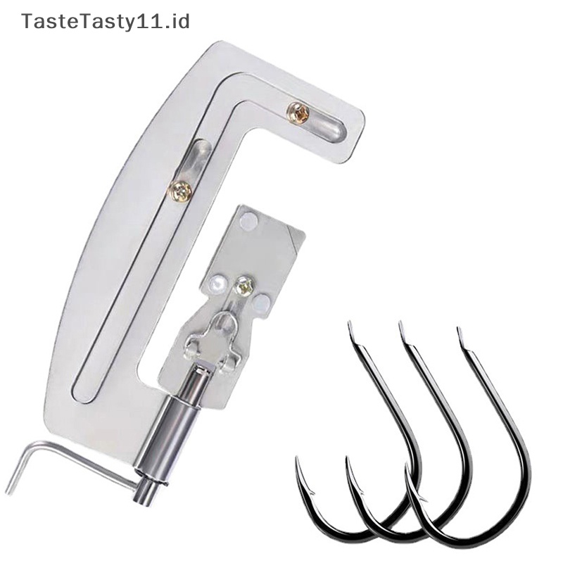 Tastetasty Stainless Steel Fishing Hook Tool Kit Alat Pancing Knotter Tied Metal Fishing Knotg Free 50pengait Ikan Iseni.