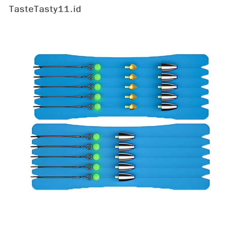 Tastetasty Tackle Kombinasi Jig Kepala Ikan Line Binded Hooks Luminous VIB Spoon Bait Dengan.