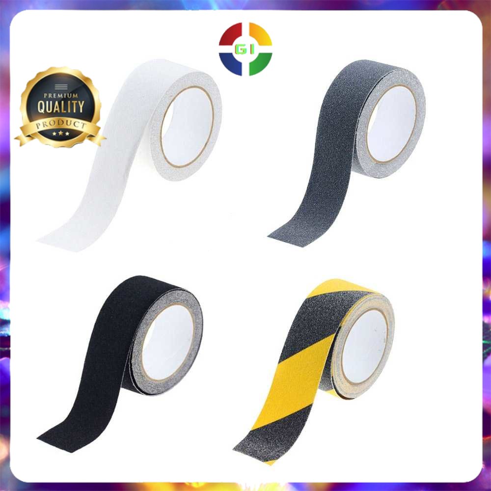 Lakban Tape Safety Grip Anti Slip Strong Traction 5 m x 5 cm - Black/Yellow