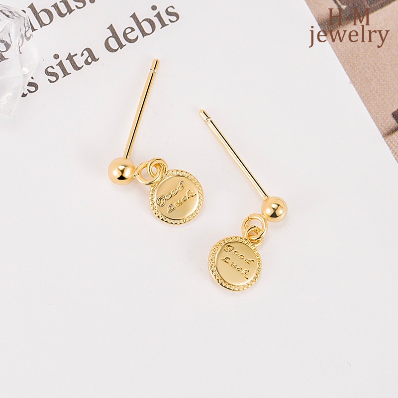 S925 Perak Good Luck Stud Earrings High Sense 2023an Anting Temperamen Mewah Ringan Baru