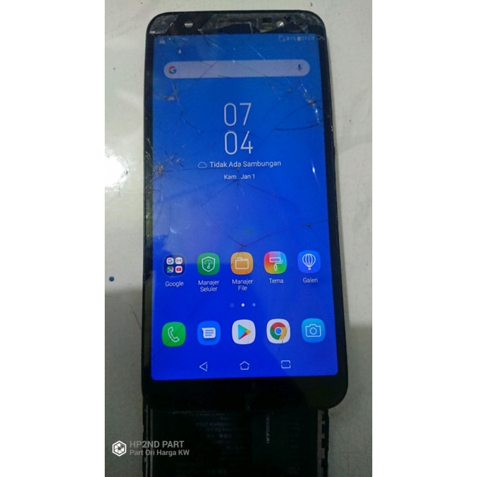 LCD zenfone  Live  L1 L2 ZA550KL X00RD set frame normal minus tc retak