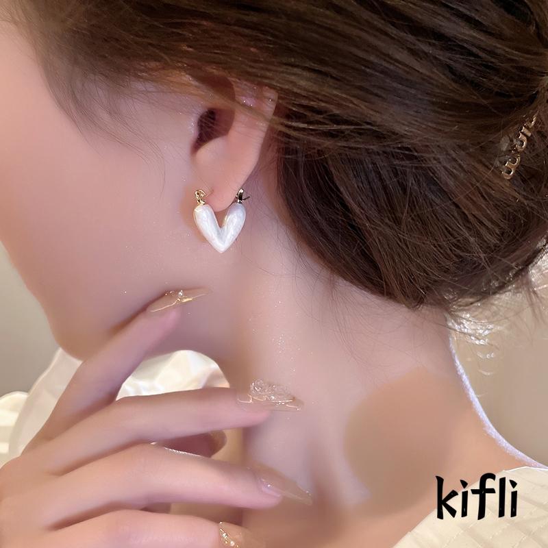 [KD] Anting Hati Wanita Anting Rasa Premium Desain Indah Masukan Anting Lux