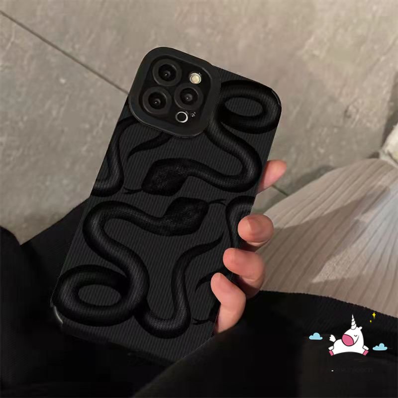 IPHONE Ins Art Pola Tidak Teratur Casing Ponsel Kompatibel Untuk Iphone11 14 12 13 Pro 7 8 Plus MAX XR X XS MAX Tekstur Kulit Mewah Trendi Merek Zebra Artistik Lembut Shockproof Cover