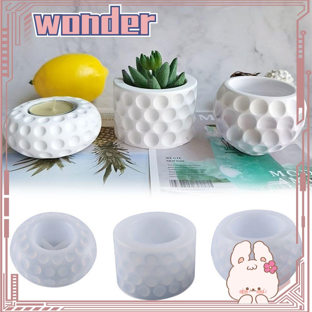 Wonder Crystal Resin Tray Cetakan Dekorasi Rumah DIY Casting Pot Bunga Cetakan Silikon Gelas Lilin Succulent Pot Bunga