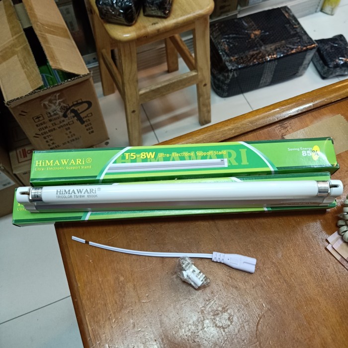[GJ] Lampu TL T5 8w himawari cahaya putih 6500k saving energy