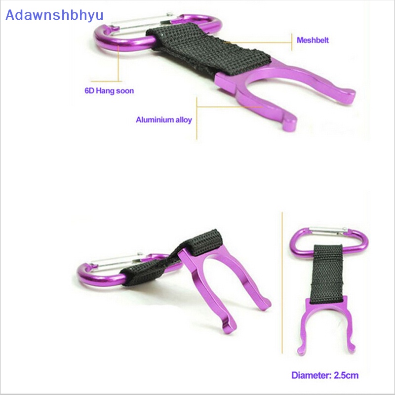 Adhyu 2pcs Carabiner Botol Air Gesper Pengait Holder Klip Camping Hiking Traveling ID