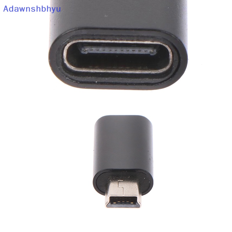 Adhyu Adaptor USB Mini 5pin B Male to USB Tipe C Female Konektor Transfer Data ID