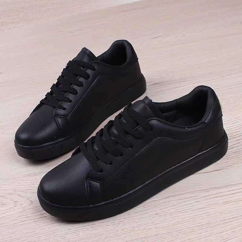 COD Sneakersdaily 569 Sepatu Sneakers Wanita Import Premium Sepatu Full Black Anak Sekolah