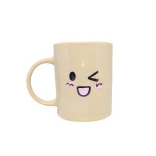 Gelas Keramik Emoji Japanese  / Mug Cangkir Gagang Emotikon Lucu