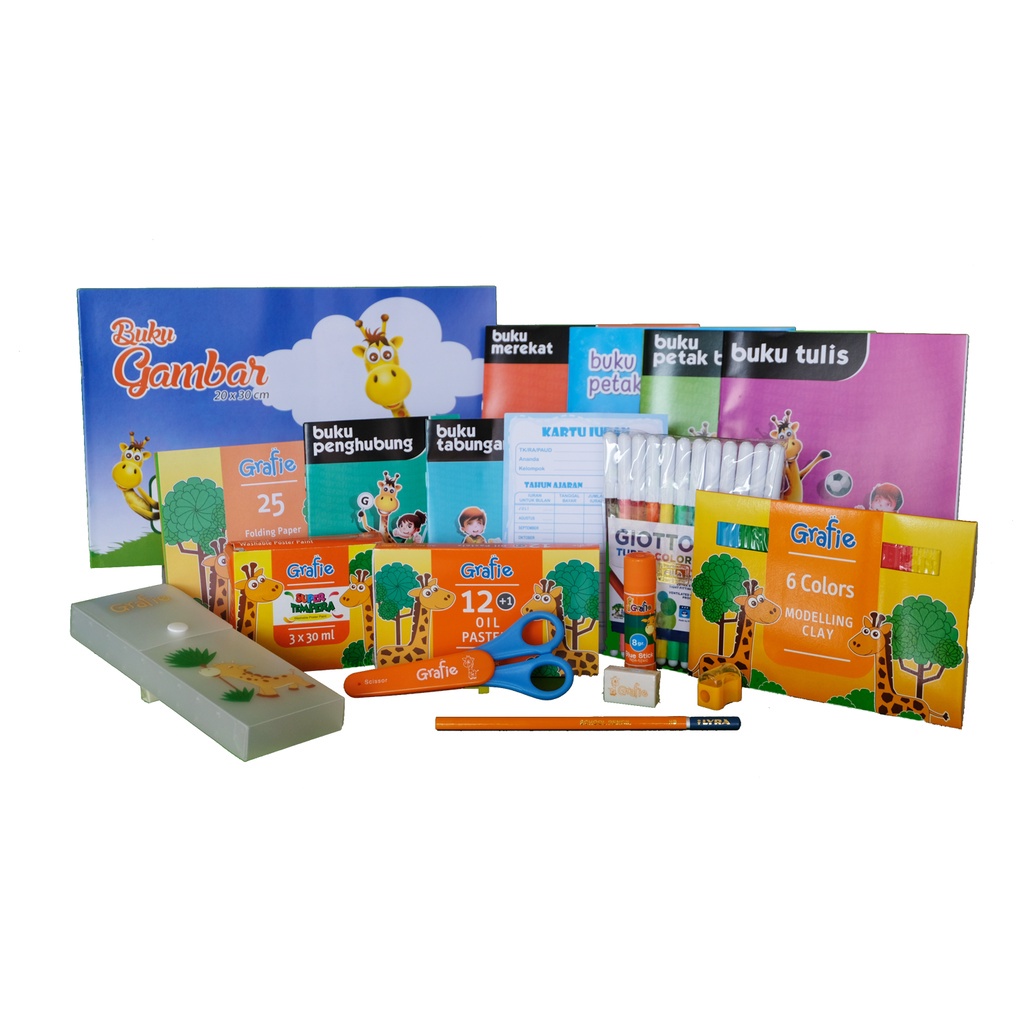 

New Arrival GRAFIE MERDEKA BELAJAR Paket ATK Alat Tulis Anak Lengkap