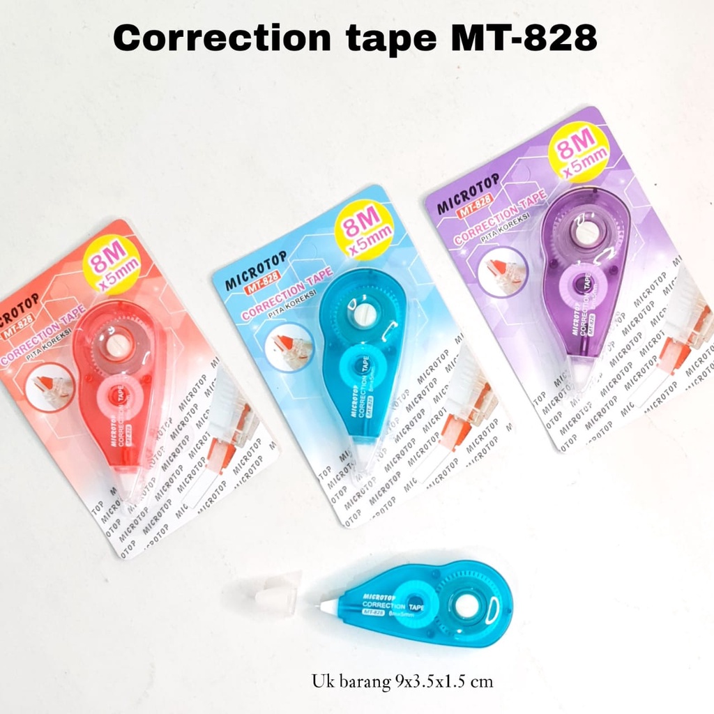 

SOS Correction Tape MICROTOP MT-828/767/Pita Koreksi/Tipex Kering/Tipx Kertas