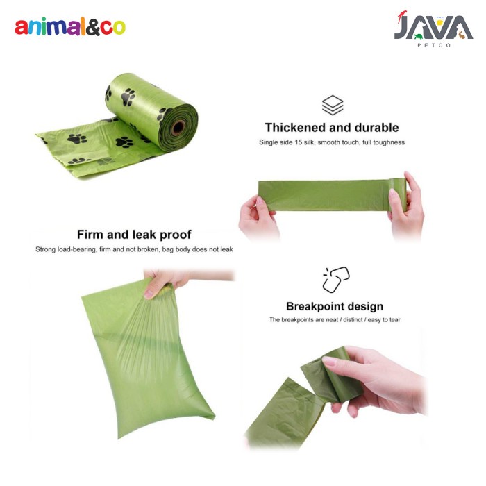 Animalnco Premium Poop bags Plastik Kotoran Hewan Biodegradable Refill