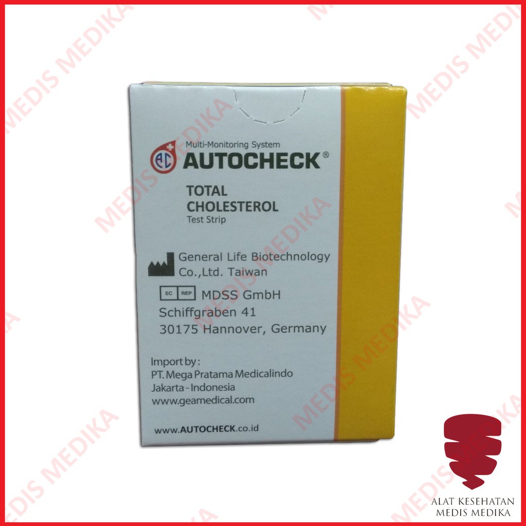 Autocheck Cholesterol Cek Test Strip Kolesterol Refill Isi 10 Strips