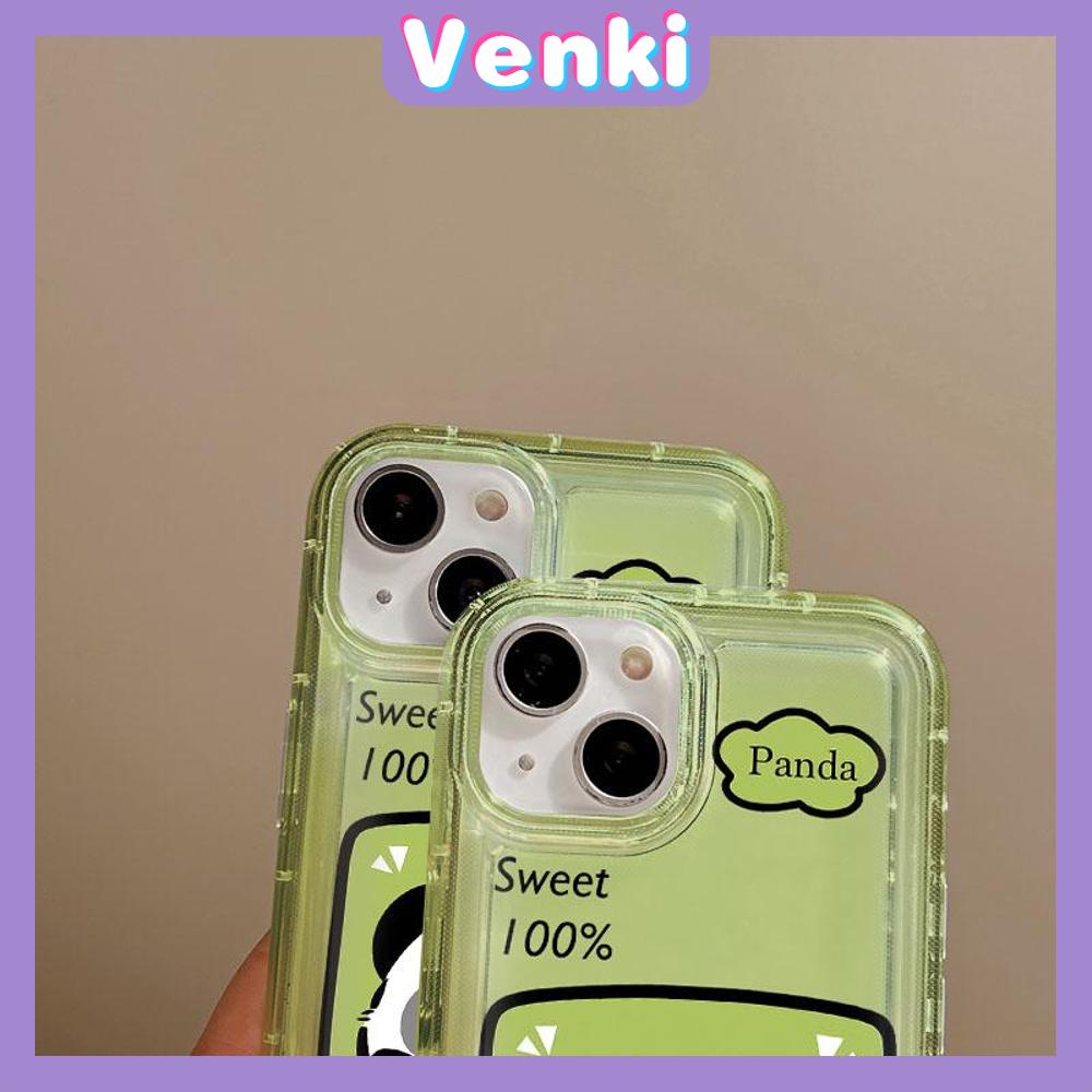 VENKI - For iPhone 11 Case Clear Phone Case TPU Soft Case Airbag Shockproof Protection Camera Cute Flower Photo Panda Compatible with iPhone 14 13 Pro Max iPhone 12 Pro Max XR XS 7