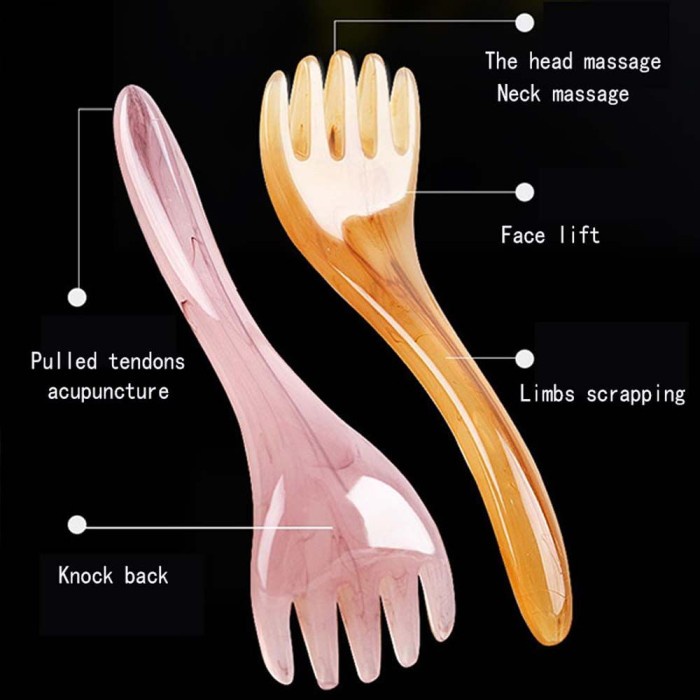 Sisir Pemijat Kepala Model Bahan Resin - Sisir Lima Cakar