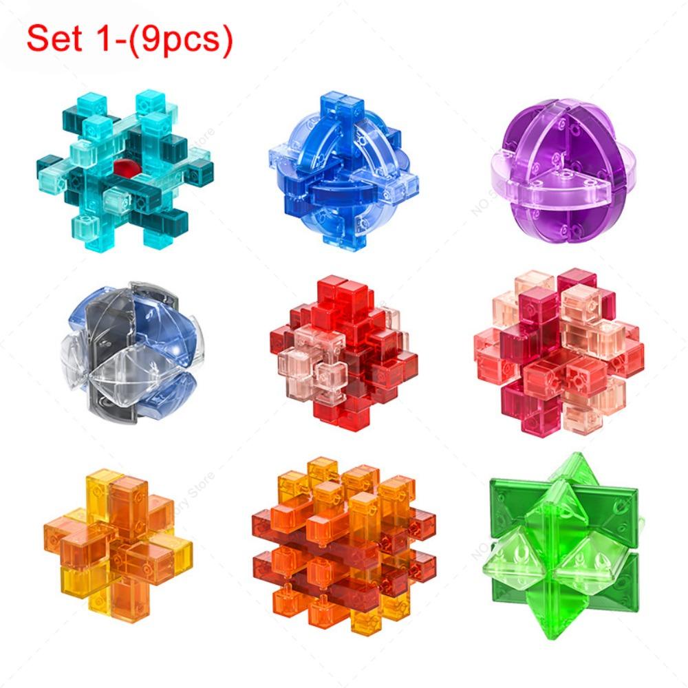 [Elegan] Kong Ming Kunci Kecerdasan Puzzle Baffling Membuka Mainan Blok Permainan Mainan Belajar Awal Untuk Anak-Anak Anak IQ Brain Teaser Puzzle