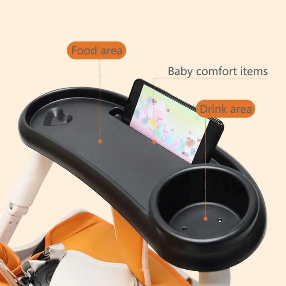 REBUY Rebuy Baby Stroller Meja Makan Serbaguna Multi Fungsi ABS Universal Removable Perlengkapan Makan Bayi Keranjang Pram Snack Tray