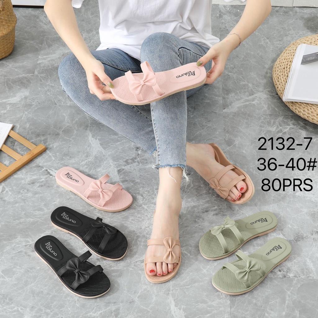 Sandal Slop Jelly Karet Wanita Ban 2 Motif PITA SAMPING Import LLS 2132-7 36-40