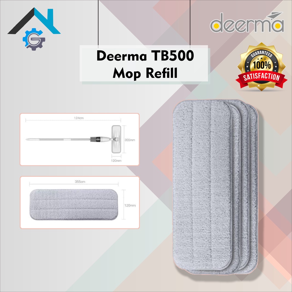 Deerma Replace Sprinkler Mop Cleaning Cloth For Deerma Spray Mop TB500 - 4pcs