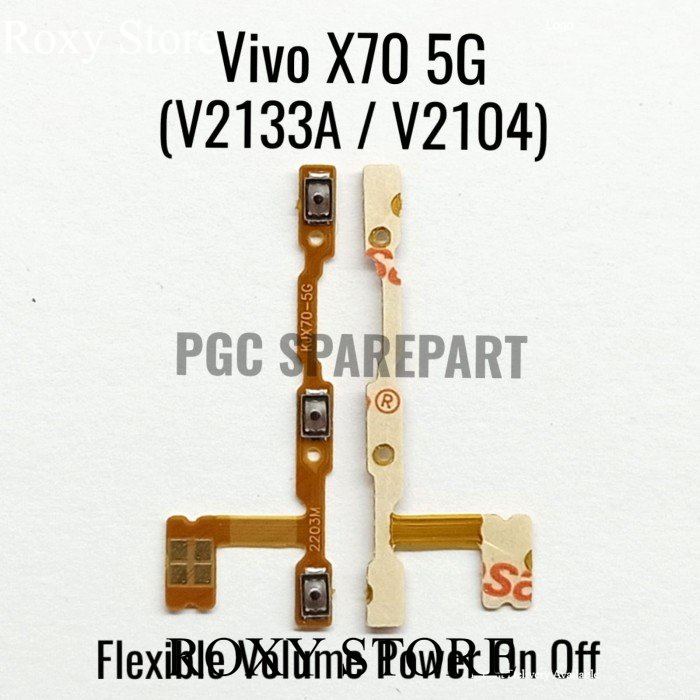 Original Flexible Konektor Volume Power On Off Vivo X70 5G / V2133A