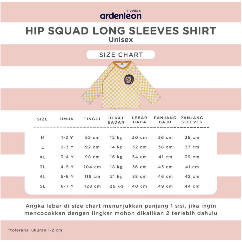 ARDENLEON - Hip Squad Long Sleeves Shirt | Kaos Panjang Anak