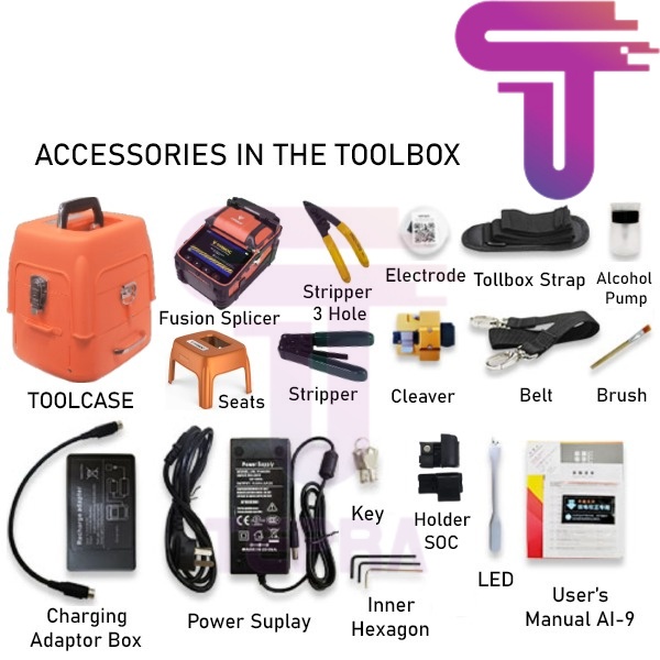 Tarmoc Fiber Optic Fusion Splicer AI9 |Splicing FO AI9