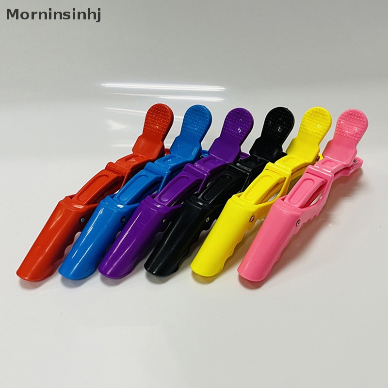 Mornin 5pcs/lot Klip Rambut Plastik Hairdressing Clamp Claw Section Alligator Clips Barber Untuk Salon Styling Aksesoris Rambut Jepit Rambut id