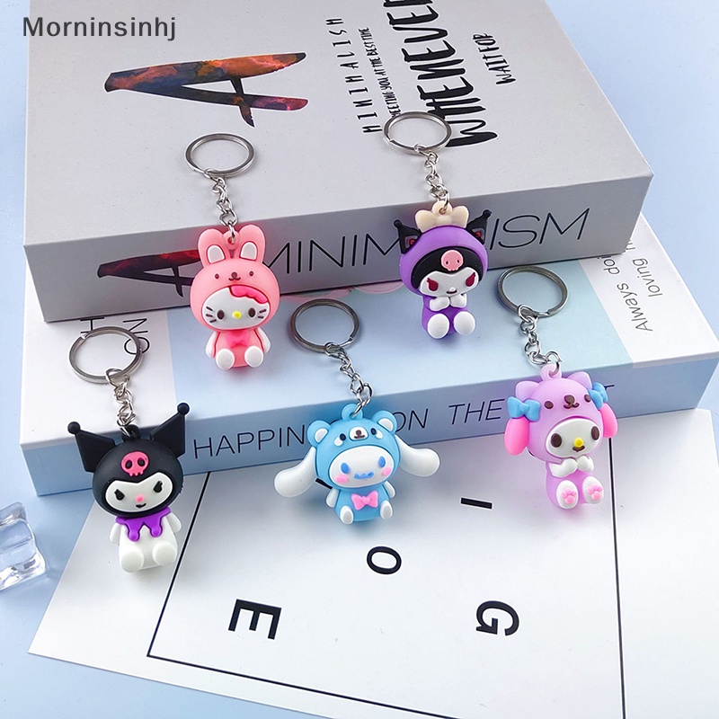 Mornin Gantungan Kunci Liontin Kuromi Hello Kitty My Melody Kartun Portable Gadis Kawaii Resin Boneka Couple Key Chain Aksesoris id