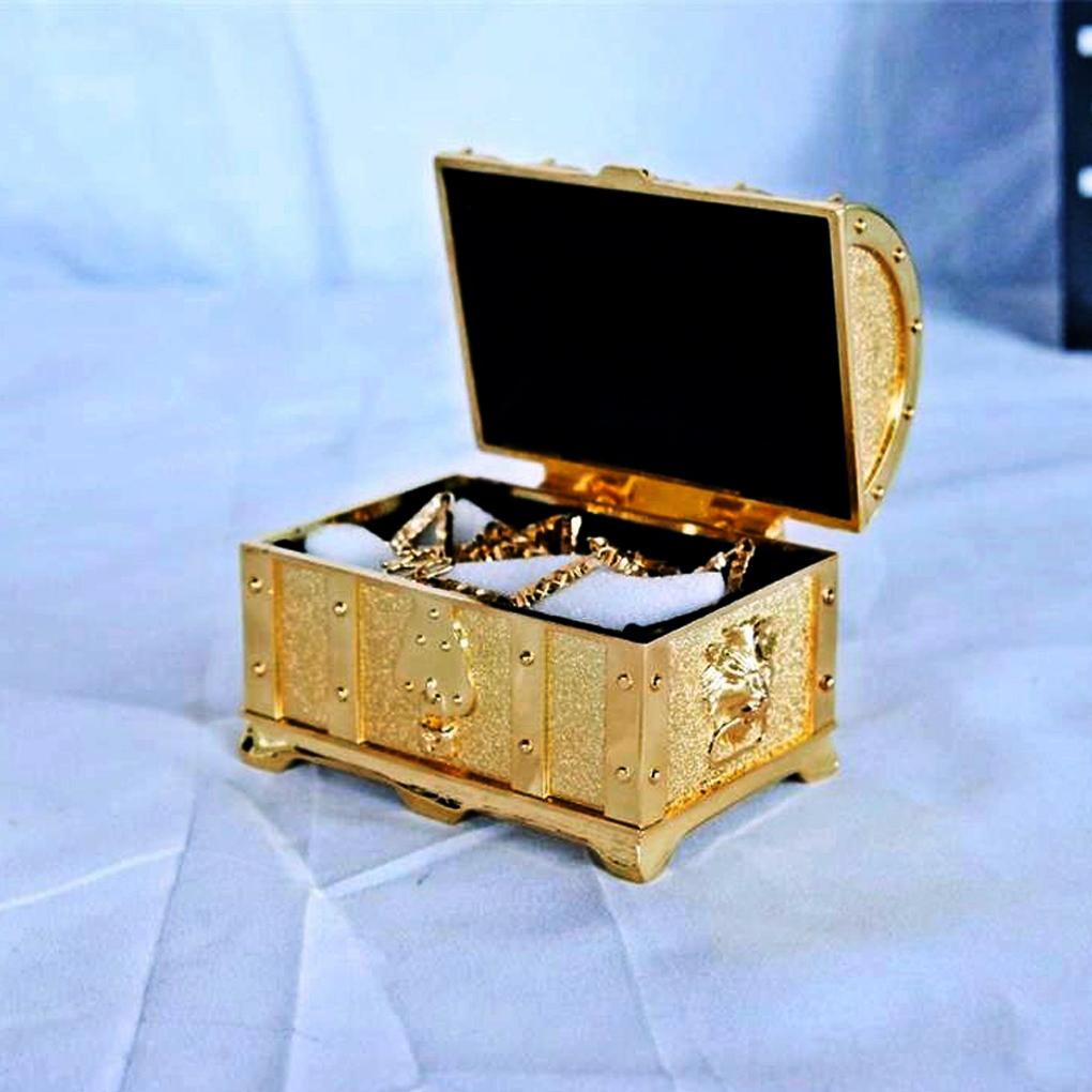 Kotak Harta Karun Bentuk Jewelry Case Vintage Hias Anting Kalung Gelang Perhiasan Display Wadah Organizer