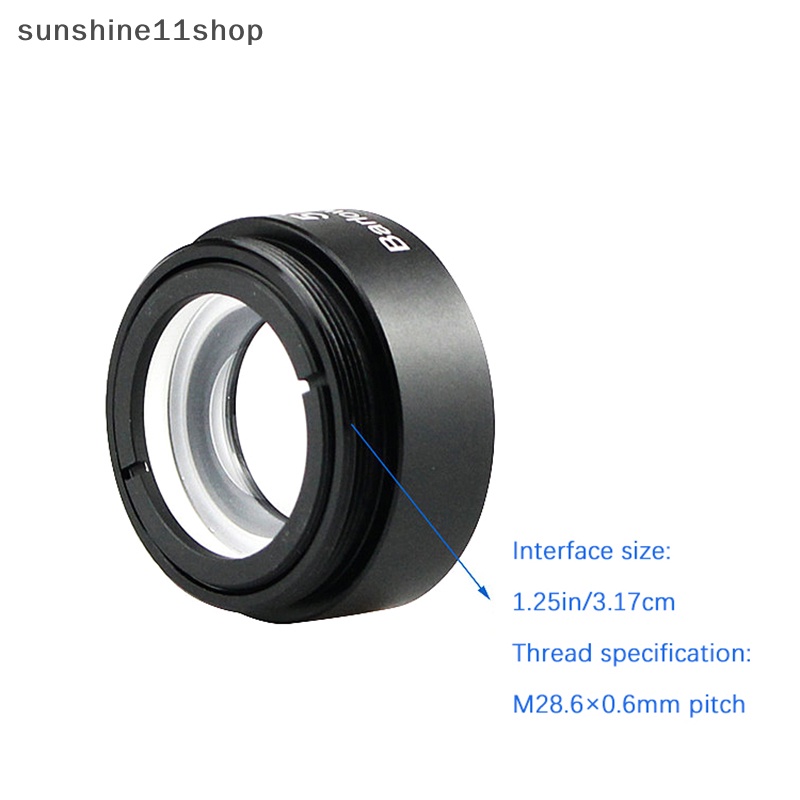 Sho Lensa Barlow 5X Untuk Apa Saja M28X0.6 Drat 1.25inch Teleskop Lensa Mata Astronomi N