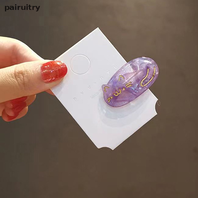 Prt Lucu Kucing Kecil Asetat Jepit Rambut Untuk Wanita Gadis Hair Clip Korea Manis Headband Jepit Fashion Aksesoris Rambut Anak Ornamen PRT