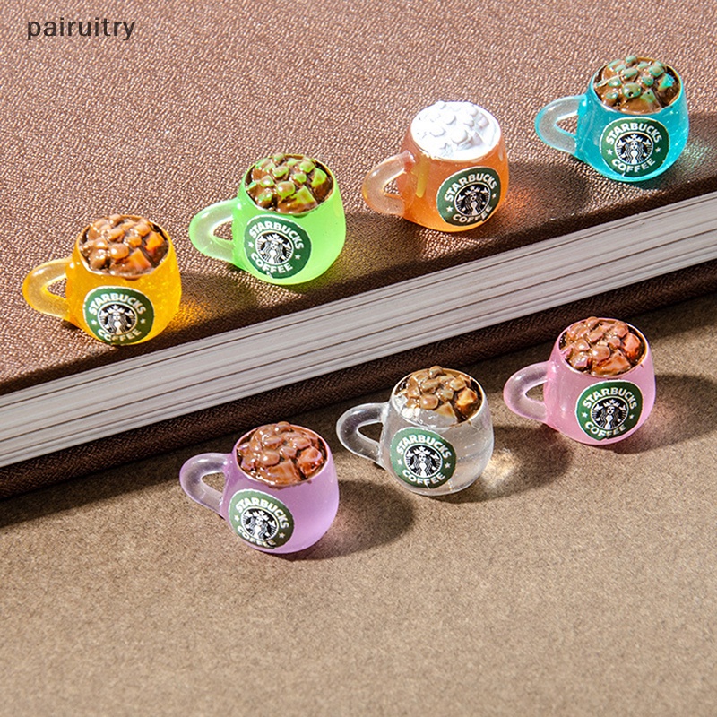 Prt 5pcs Kawaii Resin Cangkir Minuman Flatback Cabochon Scrapbooking Cocok Telepon Untuk Rambut Busur Hiasan Diy Aksesoris PRT