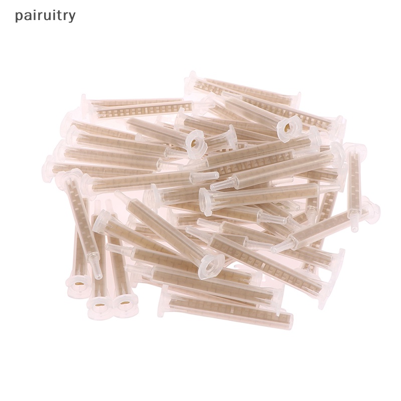 Prt 50pcs Mixer Statis Epoxy AB Lem Mixing Nozzle 83mm Mixing Tube Untuk PFM6-16 PRT