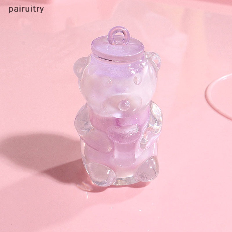 Prt Botol Beruang Resin Mini Luminous Glow In The Dark Miniatur Ornamen PRT