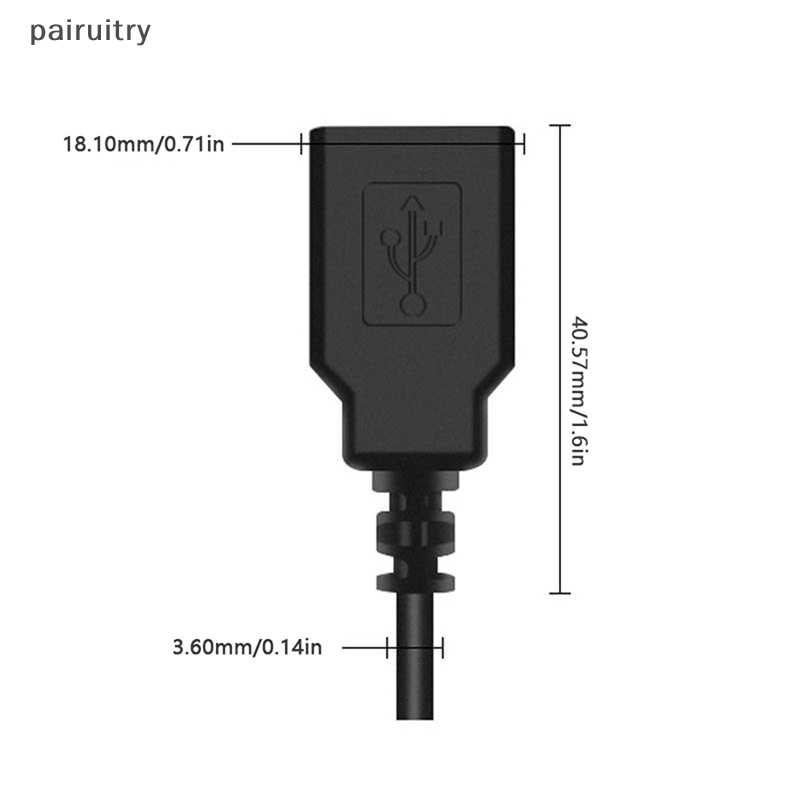 Prt 1Pc Kabel USB To 4P 4P Female To USB 2.0 Terminal Data Female/ Male Kabel PRT