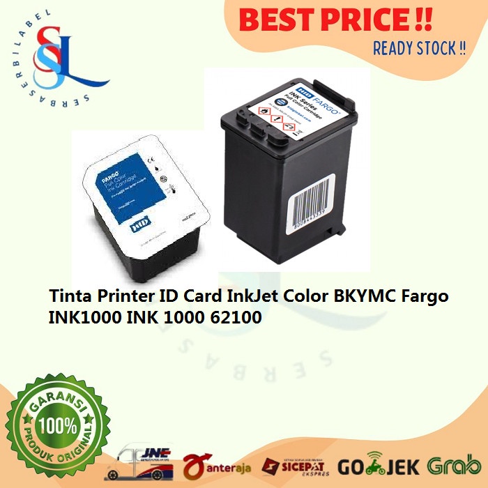 FARGO Printer ID Card INK1000 - Teknologi Thermal Inkjet 600x1200 dpi