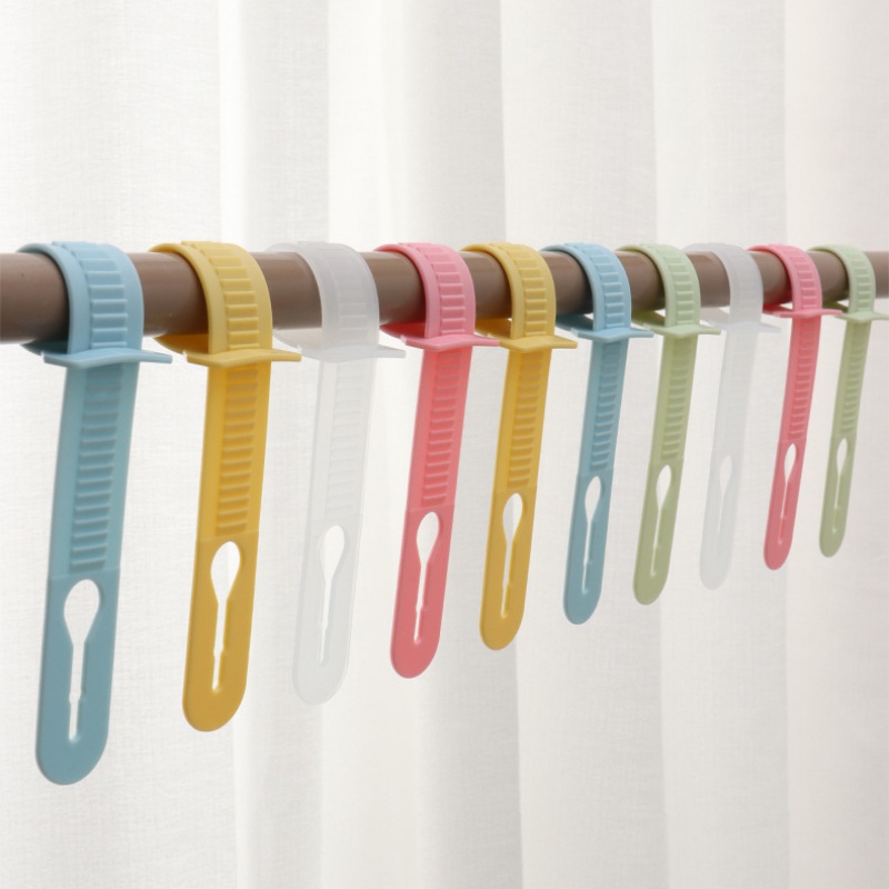 [Warna Random] Windproof Hanger Hooks Multifungsi Non-slip Gantungan Baju Memperbaiki Gesper Anti-drop Rak Pengeringan Strip Silikon Aksesoris Laundry Rumah Tangga