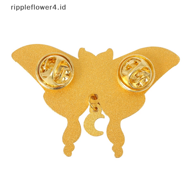 {rippleflower4.id} Retro Warna-Warni Lencana Serangga Ransel Kerah Pin Enamel Bros Perhiasan Hadiah~
