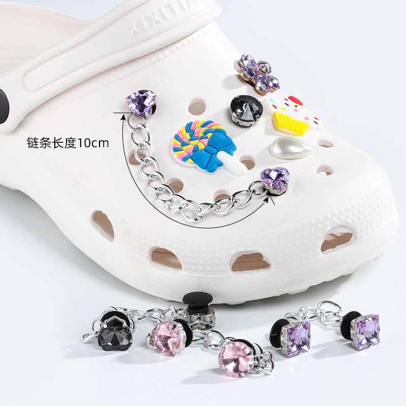 &lt;Chain Your crocs&gt;jibbitz cute jibbitz Untuk crocs jibbitz Resin jibbitz 3d jibbitz crocs slipper sticker