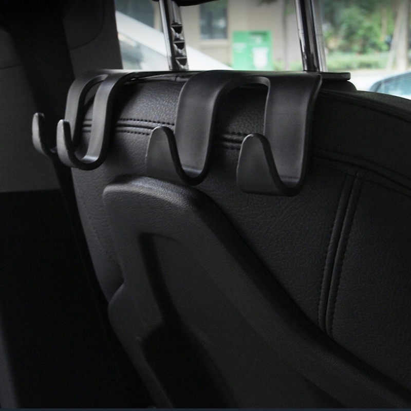 [Unggulan] Multifungsi Kursi Mobil Kembali Kait Kreatif Kepala Ganda Headrest Gantung Holder Handphone Bracket Tas Kantong Penyimpanan Pakaian Kait Otomotif Interior Organizer