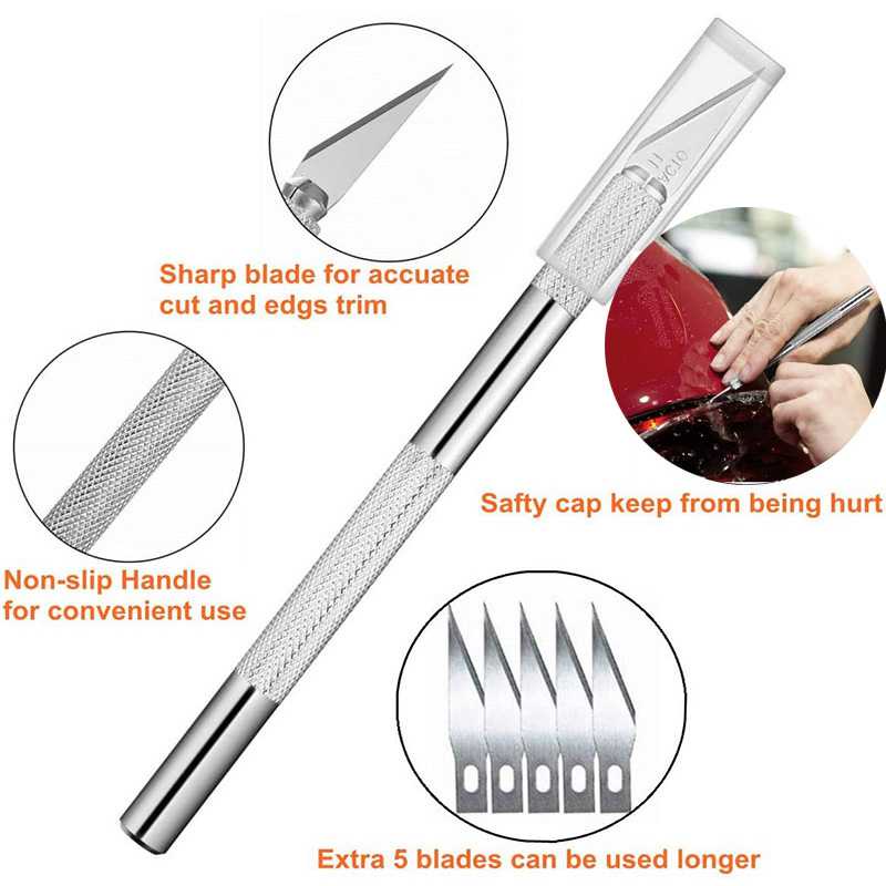 Set 11pcs Alat Pasang Stiker Wrap Vinyl Kaca Film Scrapper Spatula