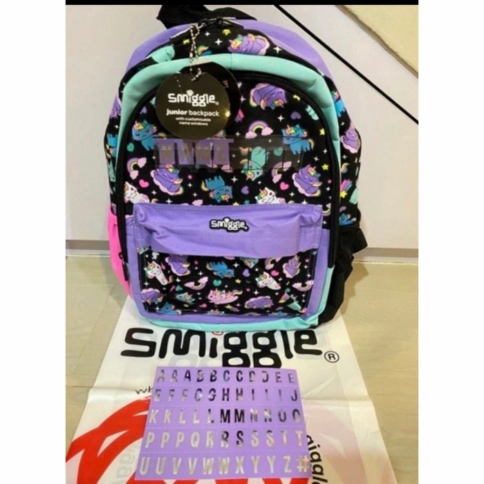 Smiggle Original Junior Backpack Cat Unicorn/ tas ransel sekolah/ kado