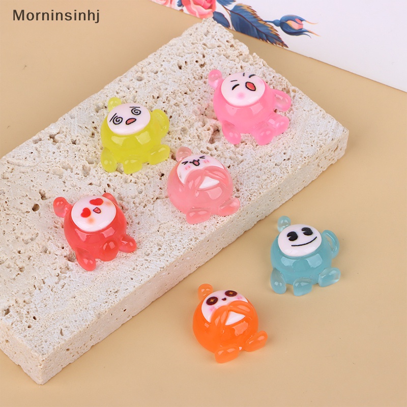 Mornin 5Pcs Patung Fluorescence Micro Statue Aksesoris Dekorasi Rumah Produk Craft Miniatur Pemandangan Kamar Ornamen id