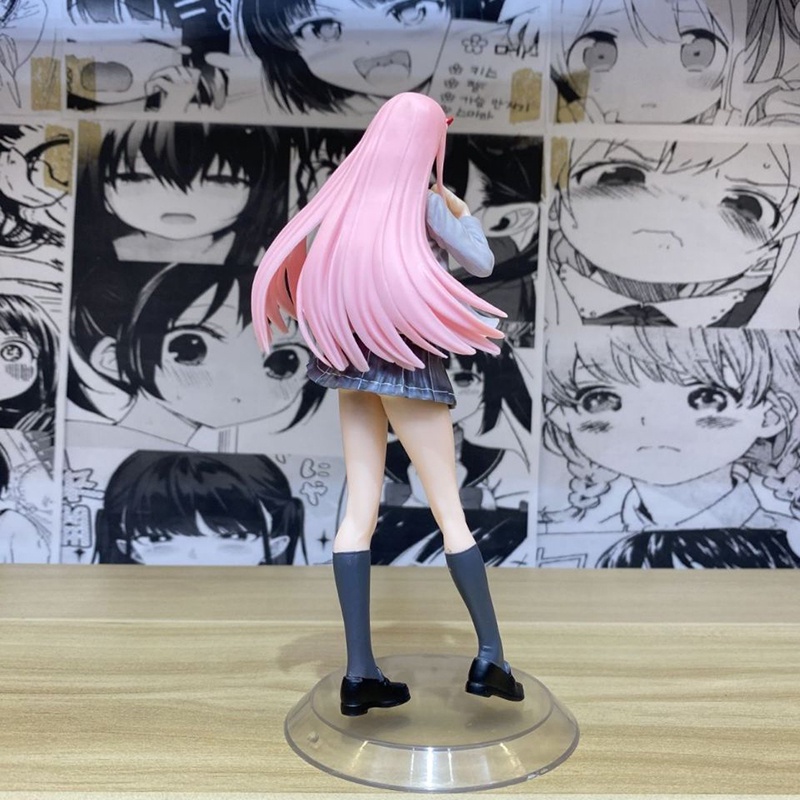 Darling in the FranXX Anime Figure02 ZERO TWO Kawaii Model Lucu Berdiri Baru 18CM PVC Statis Mainan Dekorasi Boneka