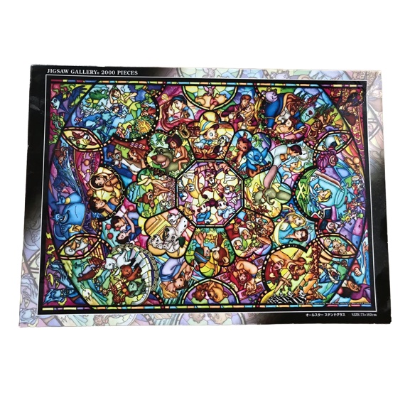 Jigsaw Puzzle Tenyo Art Crystal Disney All Stained Glass D-2000-603 (2000 Pieces)