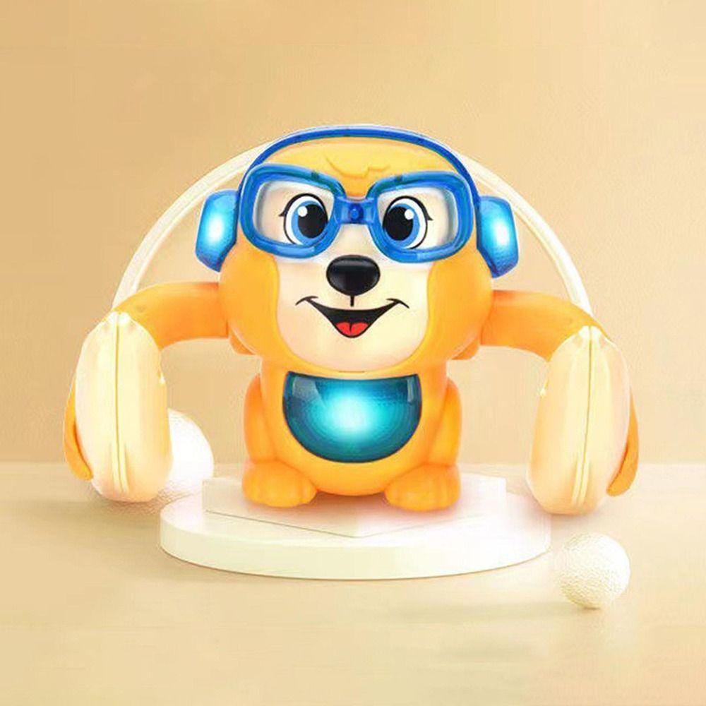 REBUY Rebuy Voice-activated Tumbling Monkey Mainan Bayi Lucu Induksi Rolling Monkey360° Merangkak Mainan Anak Merangkak Mainan Elektrik Kontrol Suara Rolling Electric Baby Toy